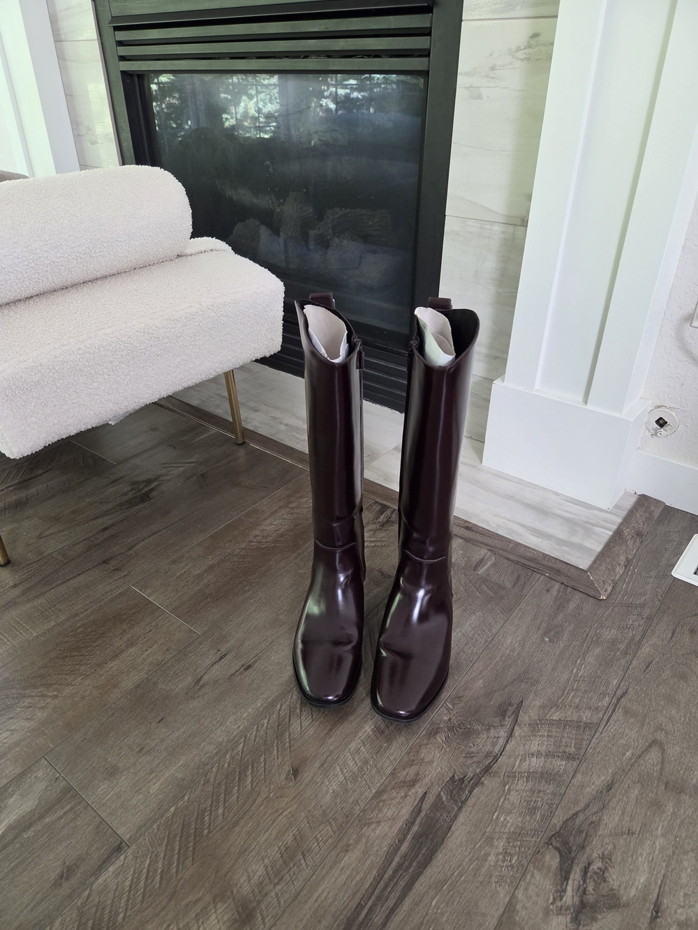 Tall Women's Riding Boots in Deep Burgundy